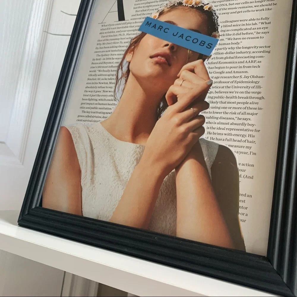 Marc Jacobs Editorial Wall‎ Art Soft Glam Portrait Fashion Collage